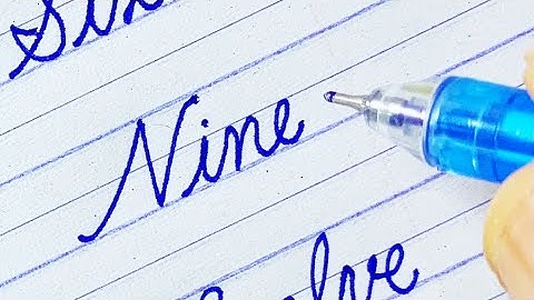 How to write Numbers name 1 to 20 | English cursive writing | Handwriting practice | Calligraphy