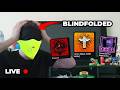 PLAYING HORROR ROBLOX GAMES WHILE (partially) BLINDFOLDED