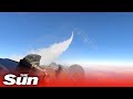 Russias su35s fighter jets destroy ukrainian planes with missiles