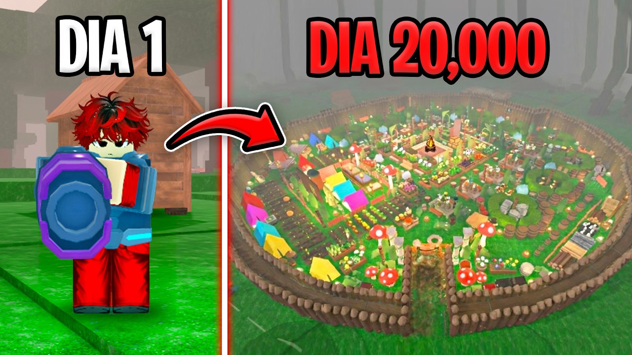 Sobreviví 20,000 DÍAS con una MEGA BASE en 99 NOCHES en el BOSQUE