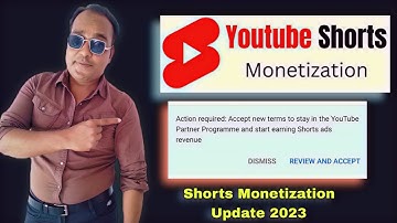How to Accept New YouTube Terms on Mobile | Shorts Monetization Update 2023 | New YPP Term 2023