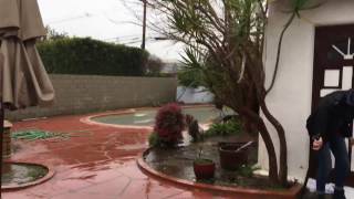 Tropical Storm , Ultra Strong Floods at Santa Monica CA