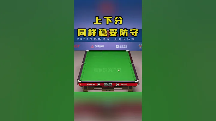 最刺激的黑球攻防大戰！奧沙利文做到滴水不漏，奈何對手逆天操作 #snooker #斯諾克 #billiards #奧沙利文 - 天天要聞