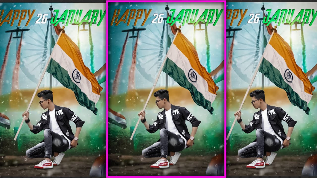 26 January Photo Editing Republic Day Photo Editing In PicsArt Step