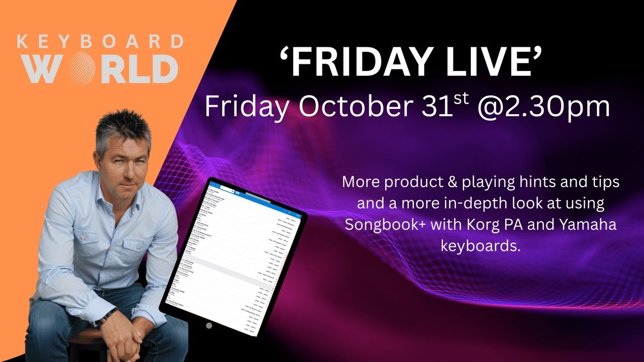 Friday Live - Songbook+ and all the usual Hints & Tips