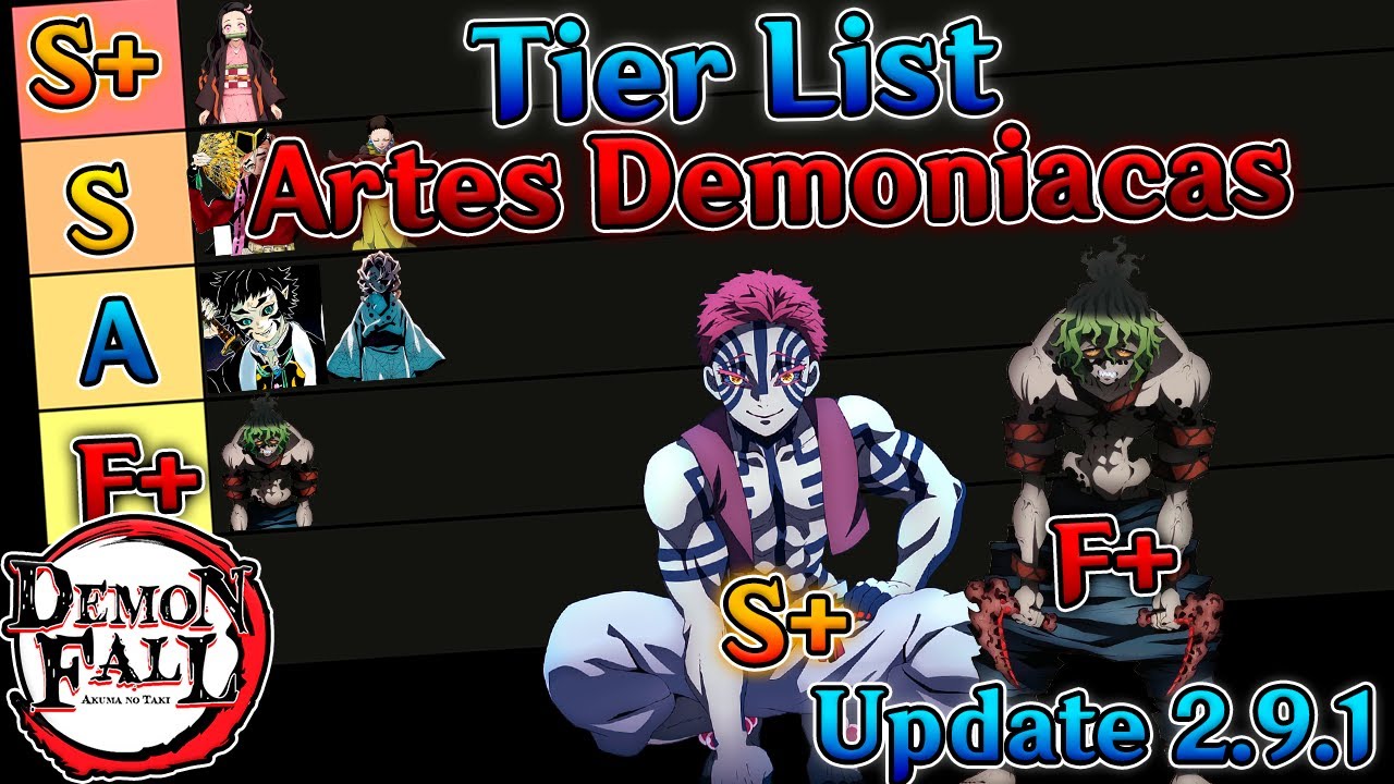 Create a Demon Fall Tier List - TierMaker