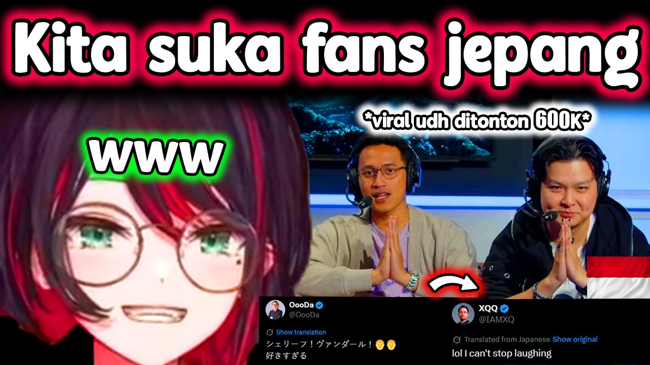 Снова вирусное видео: настоящий японский комментатор против индонезийского ww..【HizukiYui】