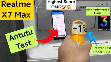 Realme X7 Max Antutu Test in Freezer Using High Performance Mode After Realme Ui 3.0 Update 🤯😱🤔💪