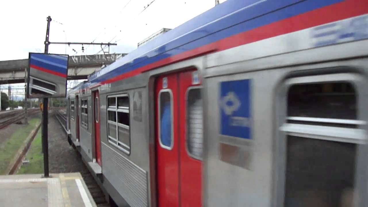 CPTM Diamond Line - 5500 series train leaving Presidente Altino station