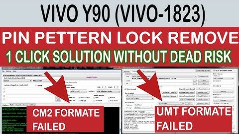 Vivo y90 pin pettern lock remove avanger box/Vivo 1823 pattern unlock avanger box/without dead risk