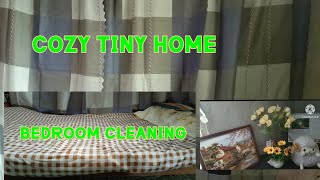 COZY TINY HOME/ BEDROOM CLEANING AND REARRANGE/ CLEAN WITH ME  #silentvlog