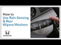 How to Use Rain-Sensing & Rear Wipers/Washers