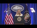 President Trump Delivers Remarks at the Department of Justice