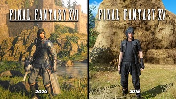 Final Fantasy 16 vs Final Fantasy 15 - Details and Physics Comparison (PC)