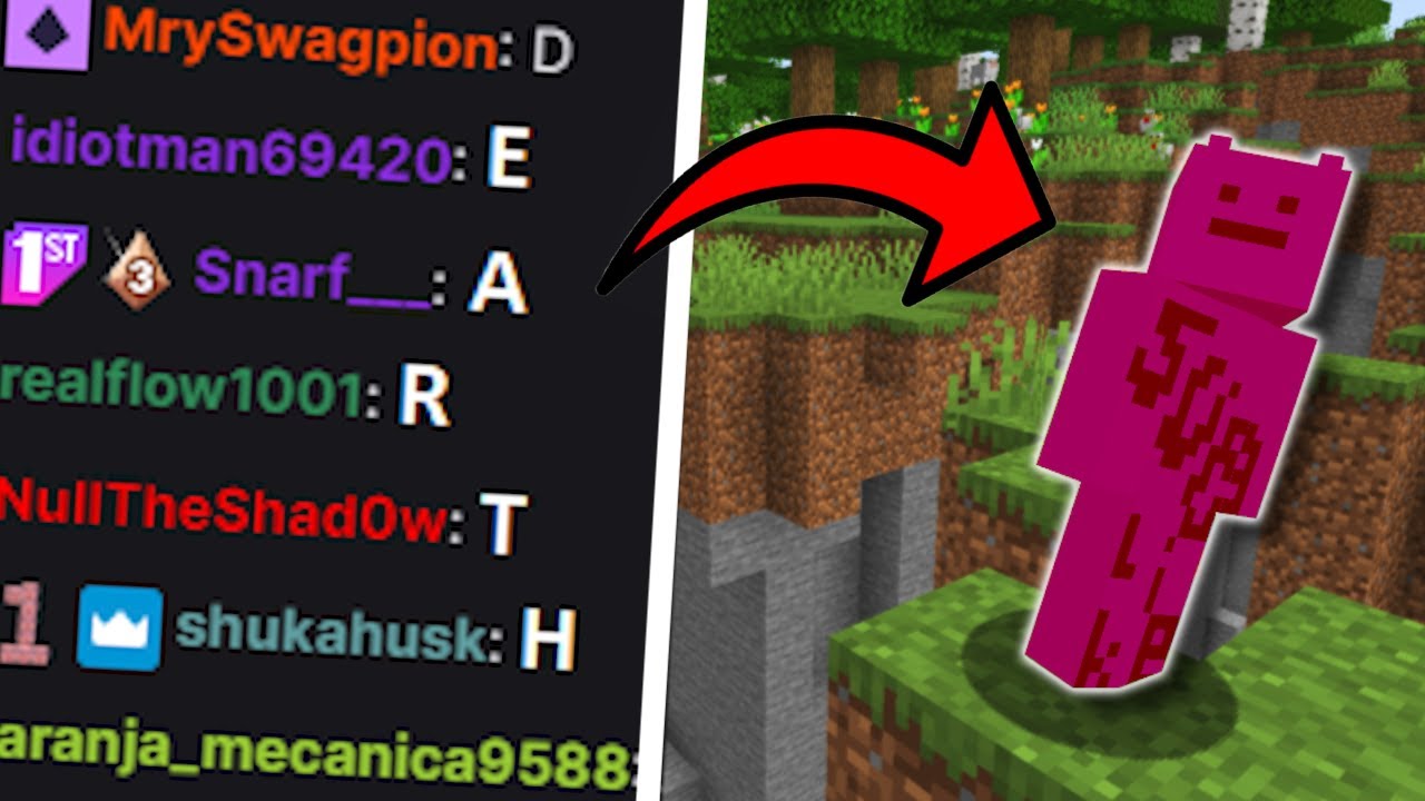 Minecraft, but if my Chat spells "earth" an earthquake starts...