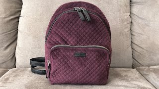 vera bradley black mini backpack
