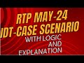 RTP May 24 IDT case scenarios | Paper 5 IDT | GST | Customs