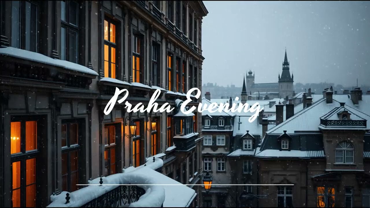 Winter Jazz Playlist | Calm Praha Winter, vintage jazz flowing softly through quiet streets