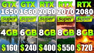 GTX 1650 SUPER vs GTX 1660 SUPER vs RTX 2060 SUPER ...