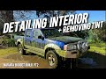 Interior Detail + Removing Old Tint | Navara Budget Build PT2 | First Drive