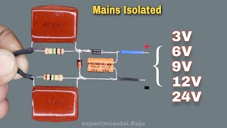 Mains Isolated Power supply | 220 volt to 3/6/9/12/24 v. DC LED driver Circuit - Multi Output