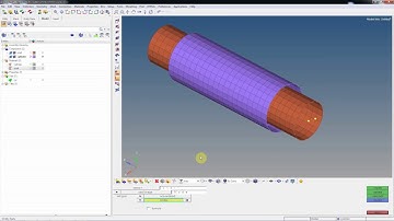 Cylindrical joint using Hypermesh for dyna
