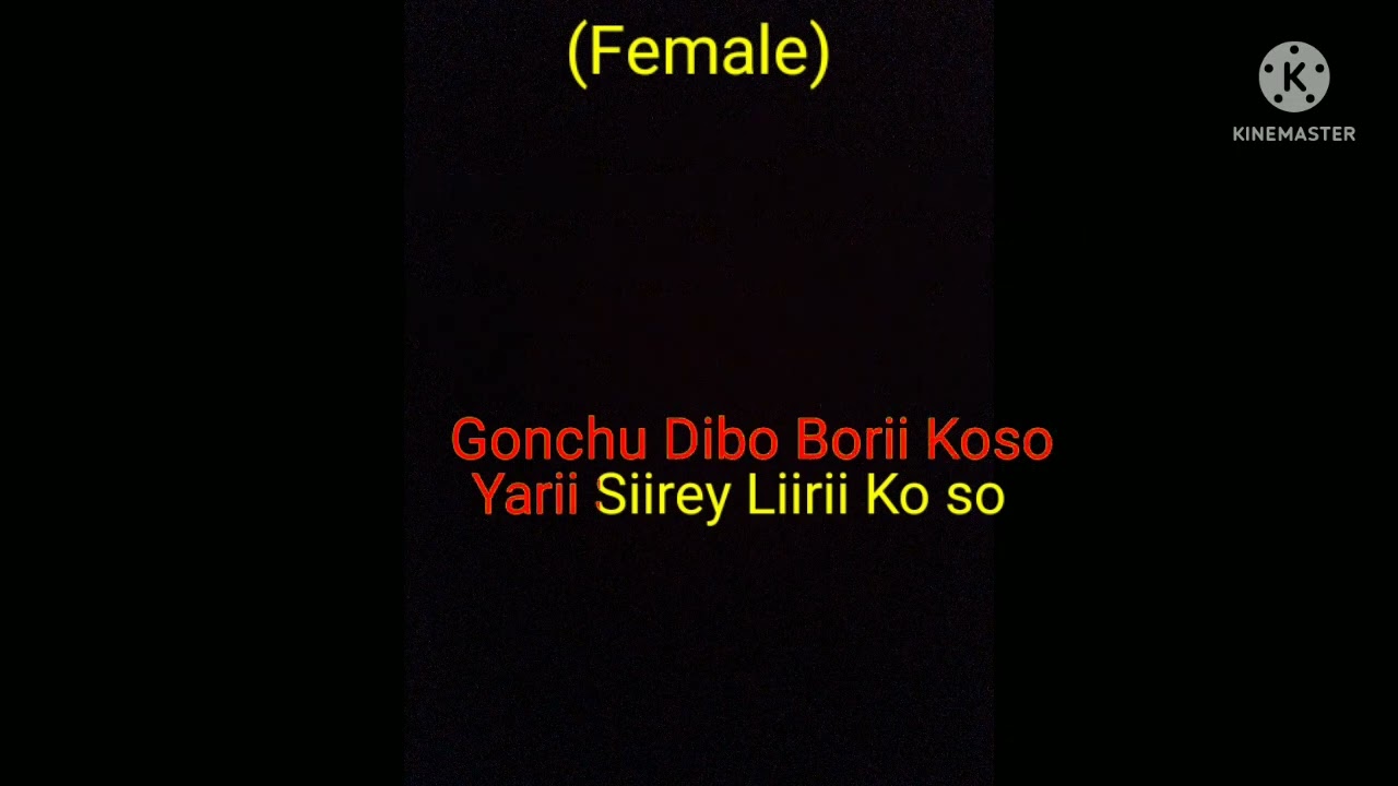 Rupu Ahin with female lyricsApatani song karaoke By Dulley Kano