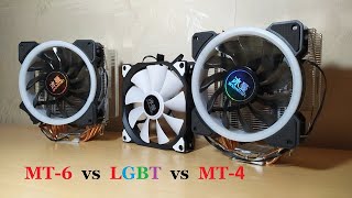 Топовый кулер с AliExpress. Тесты SnowMan MT4 VS MT6 (Снеговик)