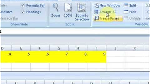 Lesson # 86 The New Window Microsoft Office Excel 2007   2010 Tutorial Urdu