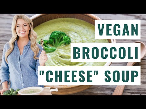 Vegan Broccoli "Cheese" Soup Recipe (Without Potatoes) 🥦