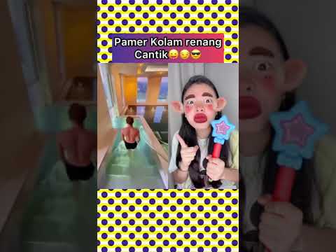 Abang Pamer Kolam Renang yang Cantik #shorts Nasya kaila Nazifah