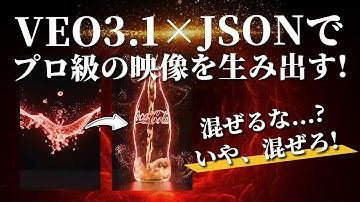 VEO3.1 × JSONプロンプトの威力がエグい。AIでプロ級のCMが作れます。