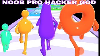 NOOB VS PRO VS HACKER VS GOD  in Dino Run Giant Rush screenshot 4