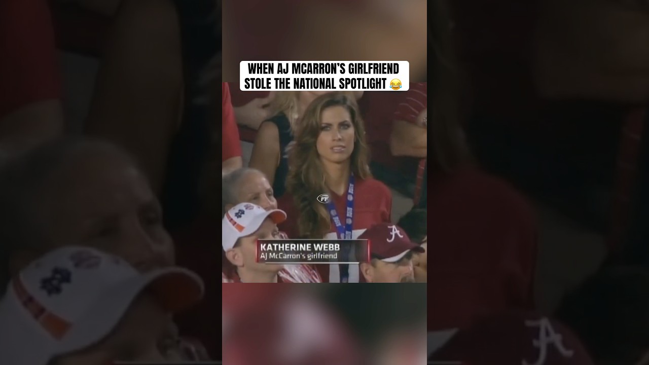 When AJ McCarron’s girlfriend stole the national spotlight 😂