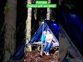 hit by rain and lightning while camping#camping #bushcraf #survival #shelter #campingintherain