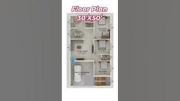 30 X 50 HOUSE PLAN, 30 BY 50 HOME PLAN#shorts #homedesign #gharkanaksha #trendingshorts #housedesign