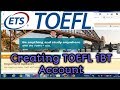 How to create a toefl ibt account in india 2019