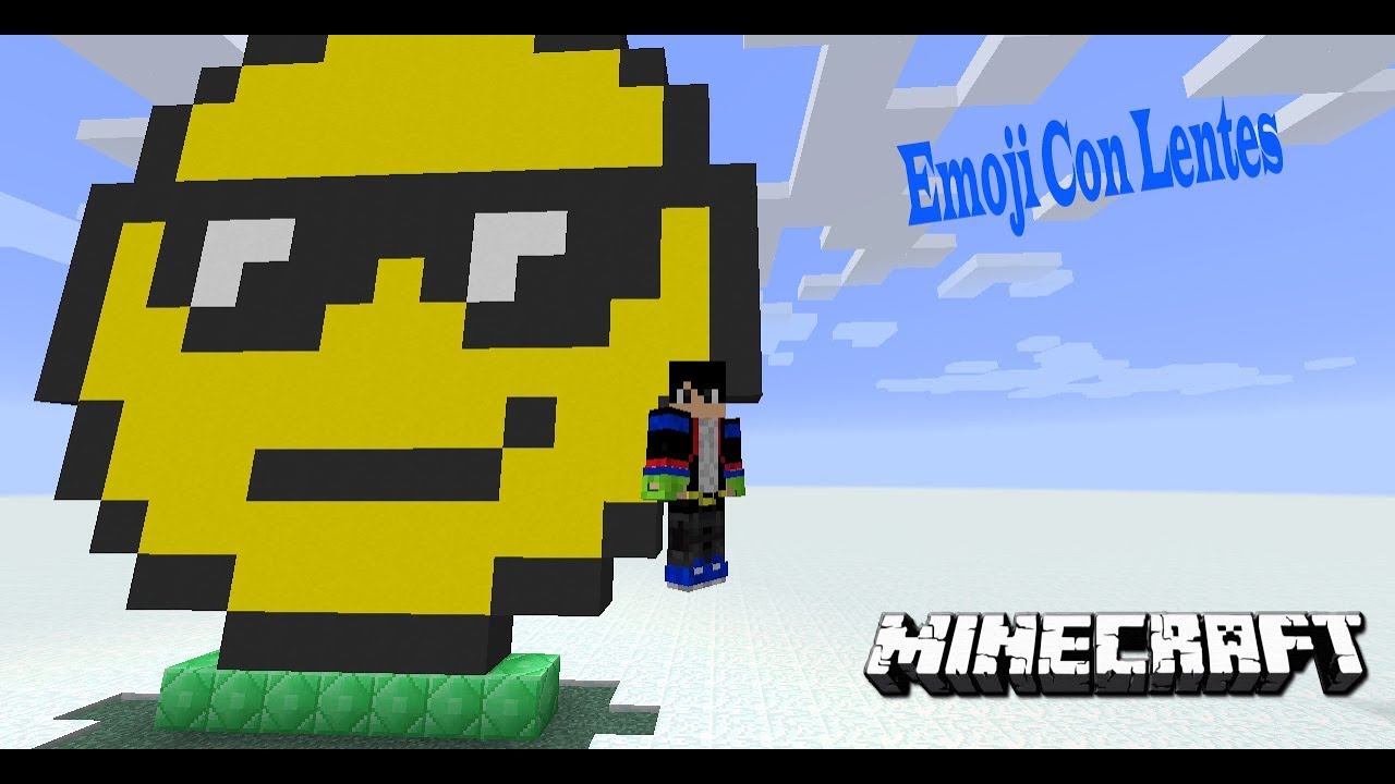 Emoji con Lentes (Emoticón) Pixel Art Minecraft (paso a paso) YouTube