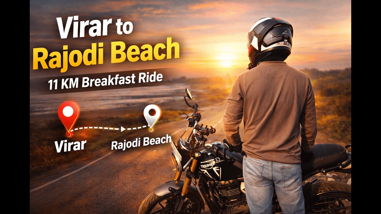 Virar To Rajodi Beach 11 km Brekfast Ride Vlog | 2 Ridewithchets