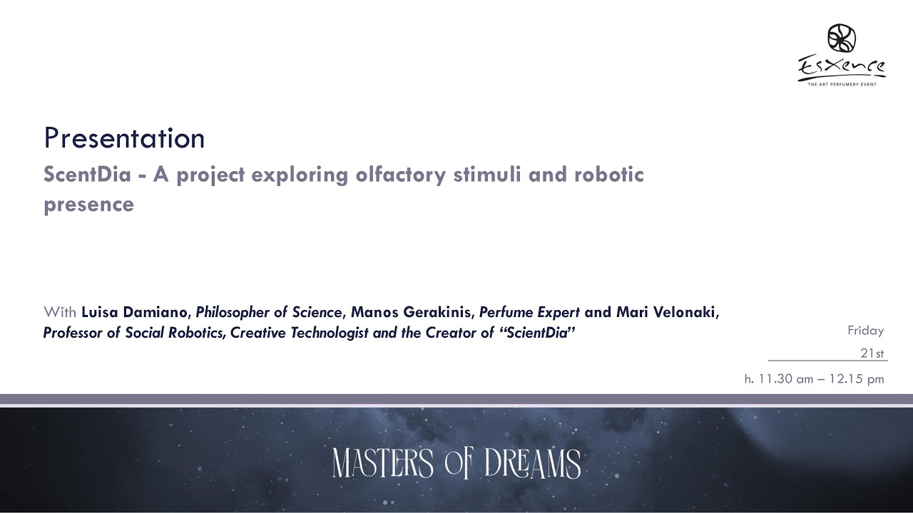 ScentDia - A project exploring olfactory stimuli and robotic presence