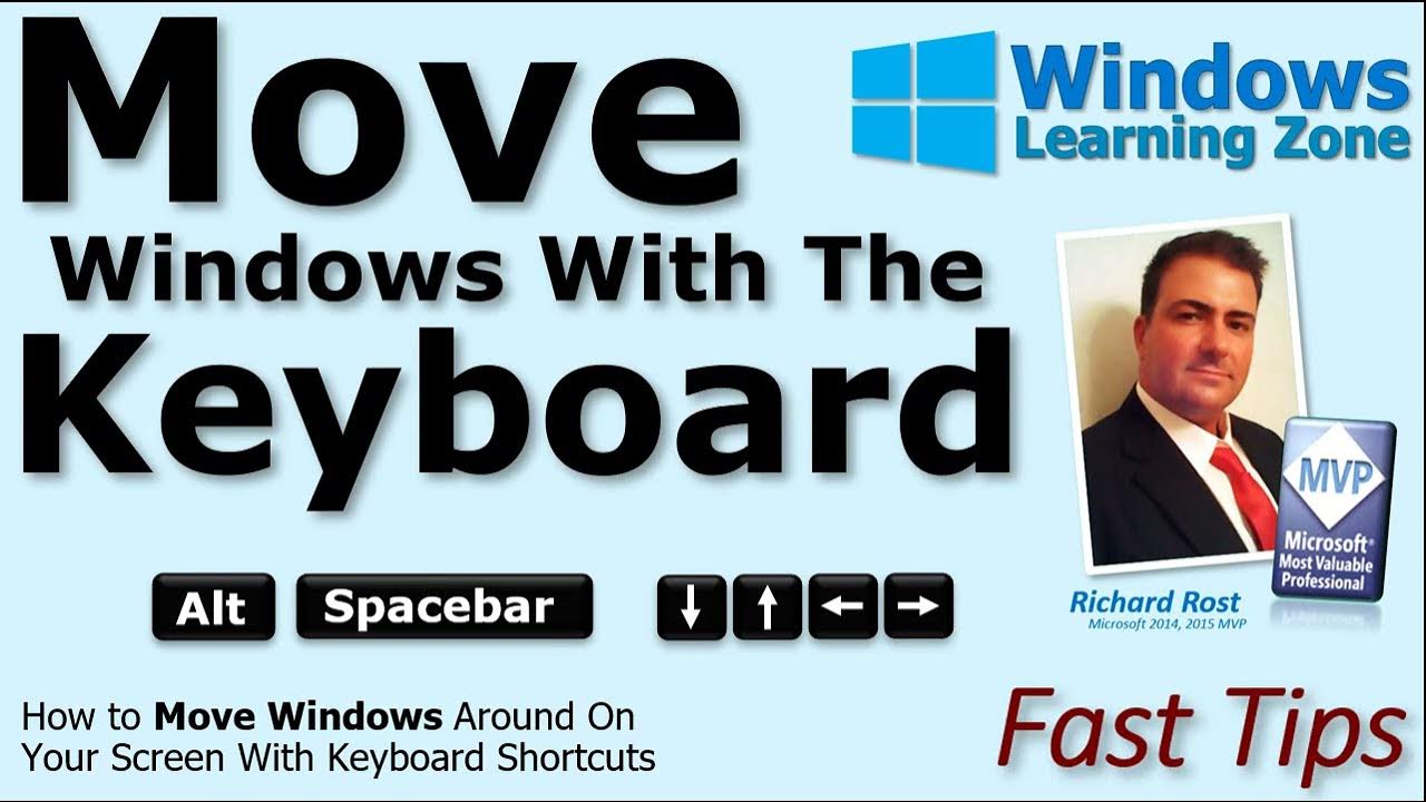 How to move windows around on your screen with keyboard shortcuts