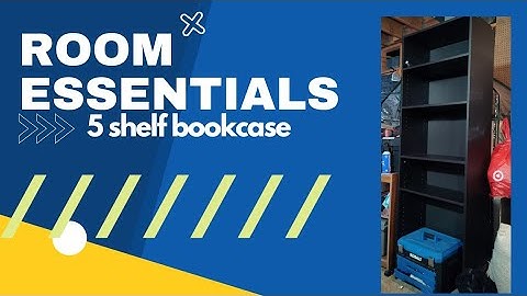 Room Essentials 5 Shelf Bookcase : How To Assemble