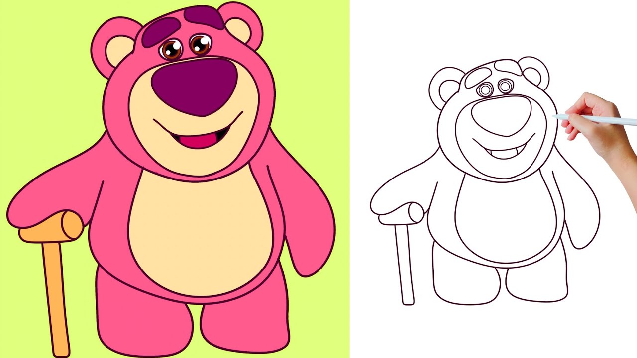 CREATE YOUR OWN Lotso Huggin Bear FROM TOY STORY 3 IN MINUTES! - YouTube