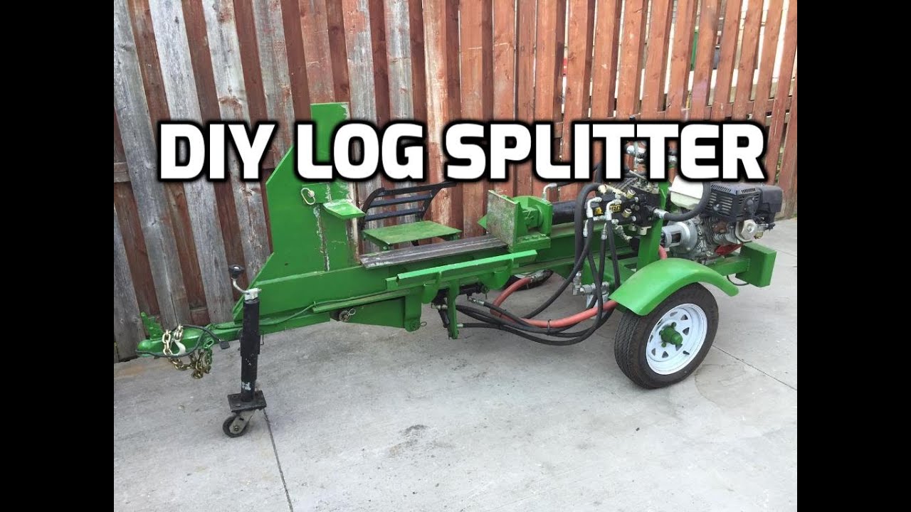 DIY Log Splitter - YouTube