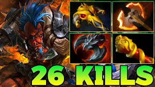 26 Kills Troll Warlord !! Troll Warlord Dota 2 Safelane Pro Gameplay Guide Build 7.39 7.40