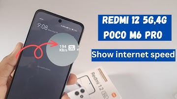 Poco M6 Pro 5G show Internet Speed | Redmi 12 5G,4g show internet speed on status bar