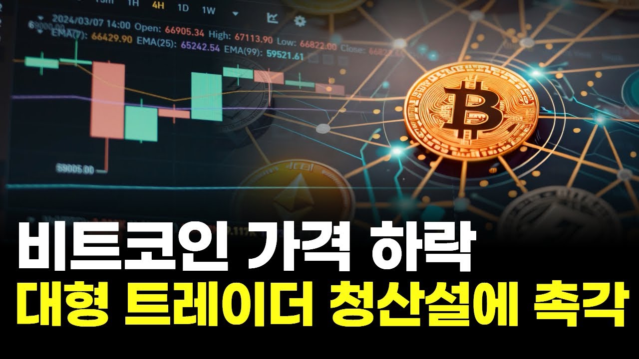 비트코인 가격 하락...대형 트레이더 청산설에 촉각