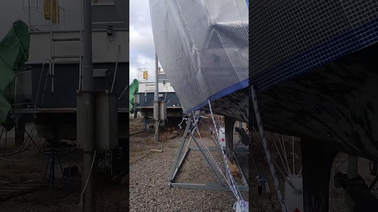 ⁣kolla till segelbåten i påsken stormen 2026