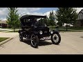 1919 Ford Model T 3 Door Touring in Black & Engine Sound & Ride on My Car Story with Lou Costabile