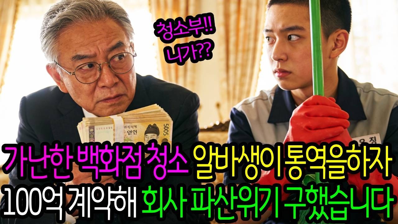 가난한 백화점 청소알바생이 통역을 하자, 100억 계약해 재벌회장 회사 파산 위기 구했습니다.ㅣ인생사연ㅣ시니어사연ㅣ인생라디오ㅣ